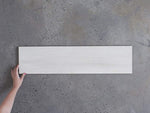 Penrose White Matt Thick Timber Look Tile