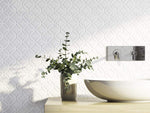 Pyrmont Gloss Round Mosaic White Tile