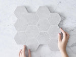 Stanmore Matt Grey Concrete Look Hexagon Tile