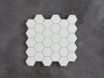Leura Hexagon Gloss Mosaic White Tile
