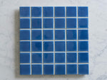 Leeman Crazed Glazed Teal Square Tile