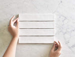 Avalon Gloss White Skinny Subway Tile