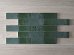 Avalon Gloss Subway Bottle Green Tile