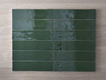 Avalon Gloss Subway Bottle Green Tile