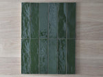 Avalon Gloss Subway Bottle Green Tile