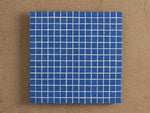 Whites River Dark Blue Glass Square Mosaic Tile