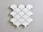 Coral Bay Matt White Fish Scale Tile