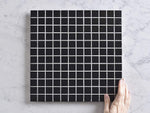 Haddon Black Matt Small Square Tile