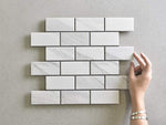 White Gums Carrara Matt Subway Tile