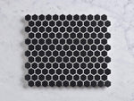 Peppermint Grove Small Black Matt Hexagon Mosaic