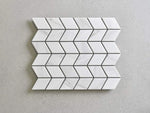 Meelon Chevron Carrara Matt Mosaic Tile