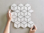 Oakley Cube Carrara Matt Mosaic Tile