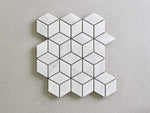 Oakley Cube Carrara Matt Mosaic Tile