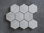 Garden Island Grey Stone Look Hexagon Mosaic Tile