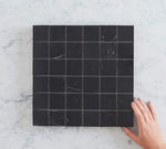 Henderson Polished Nero Marquina Marble Mosaics Tile