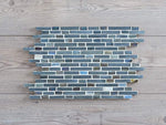 Daylesford Gloss Slate & Glass Random Blue Mosaic Tile