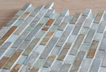 Daylesford Gloss Slate & Glass Random Green Mosaic Tile