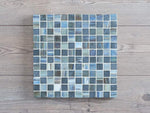 Daylesford Gloss Slate & Glass Square Blue Mosaic Tile