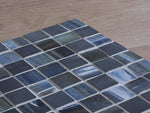 Daylesford Gloss Slate & Glass Square Blue Mosaic Tile