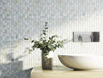 Daylesford Gloss Slate & Glass Square Green Mosaic Tile