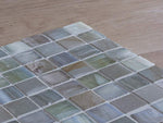 Daylesford Gloss Slate & Glass Square Green Mosaic Tile
