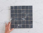 Henderson Tumbled Nero Marquina Marble Mosaics Tile