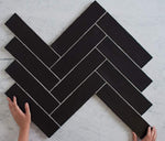 Cowra Matt Black Subway Tile
