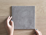 Bells Beach Charcoal Encaustic Look Square Tile
