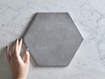 Bells Beach Charcoal Encaustic Look Hexagon Tile