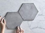 Bells Beach Charcoal Encaustic Look Hexagon Tile
