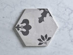 Shell Beach Encaustic Look Hexagon Tile