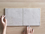 Ocean Beach White Encaustic Look Square Tile