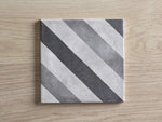 Whitehaven Beach Striped Encaustic Look Square Tile