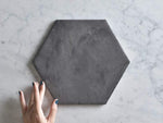 Brighton Beach Black Encaustic Look Hexagon Tile