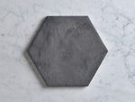 Brighton Beach Black Encaustic Look Hexagon Tile