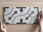 Camp Cove Beach Encaustic Look Square Tile