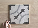 Camp Cove Beach Encaustic Look Square Tile