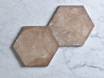 Boat Harbour Beach Terracotta Encaustic Look Hexagon Tile